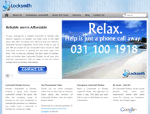 Tablet Screenshot of locksmithdurban.com